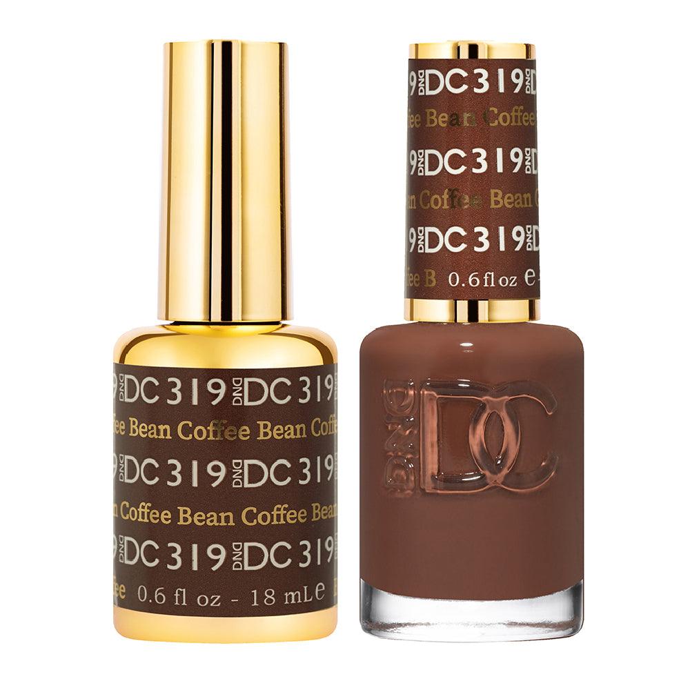 DND DC Gel Nail Polish Duo - 319 Brown Colors - Coffee Bean