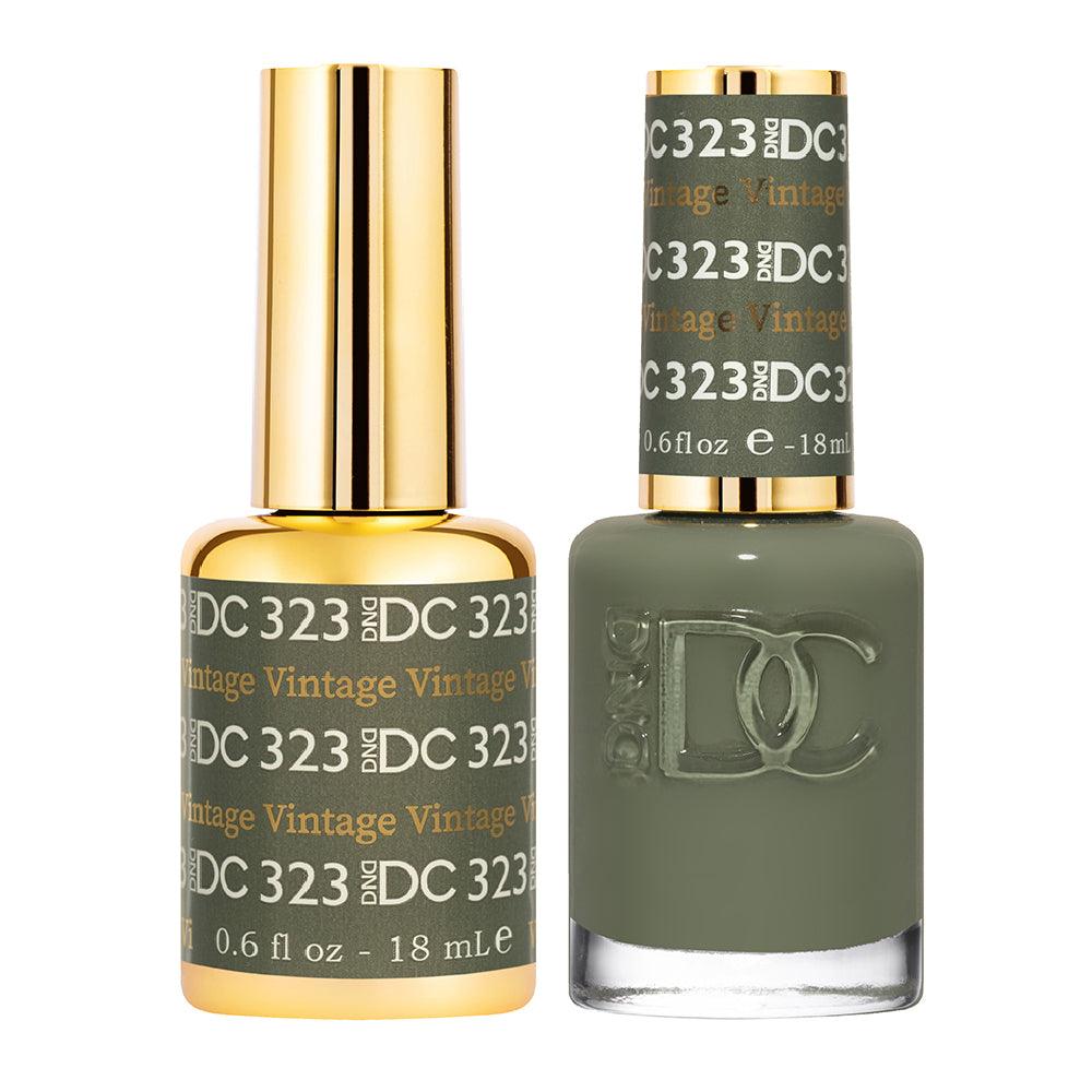 DND DC Gel Nail Polish Duo - 323 Moss Colors - Vintage