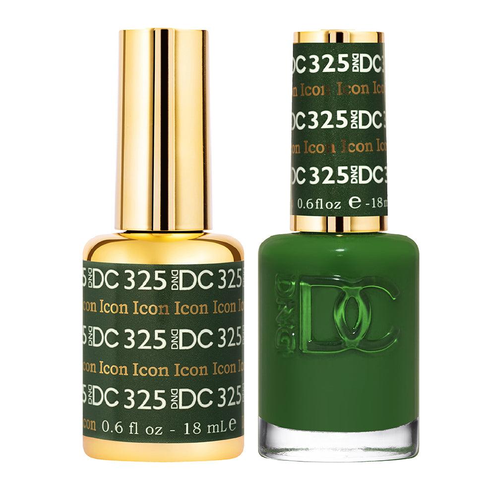 DND DC Gel Nail Polish Duo - 325 Green Colors - Icon