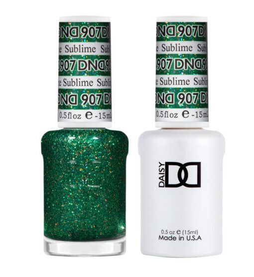 DND Gel Nail Polish Duo - 907 Sublime - DND Super Glitter Collection