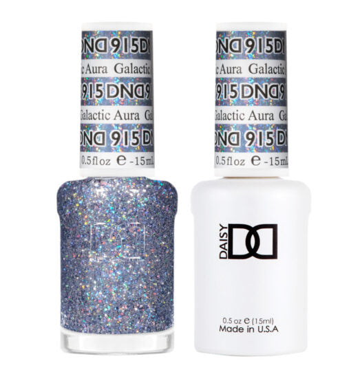 DND Gel Nail Polish Duo - 915 Galactic Aura - DND Super Glitter Collection