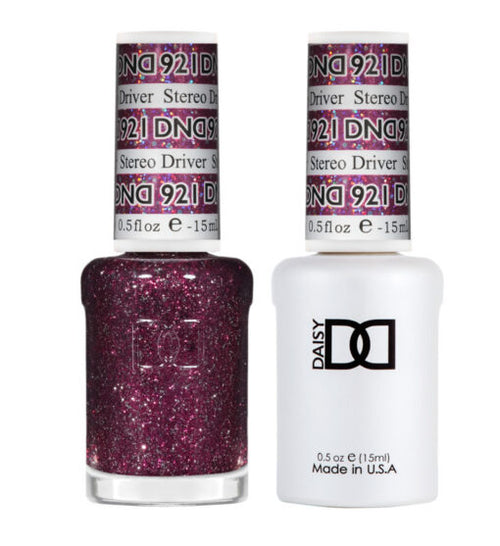 DND Gel Nail Polish Duo - 921 Stereo Driver - DND Super Glitter Collection