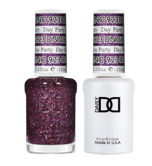 DND Gel Nail Polish Duo - 923 Day Party - DND Super Glitter Collection