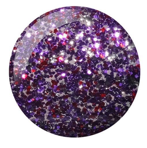 DND Gel Nail Polish Duo - 924 Purple Aura - DND Super Glitter Collection