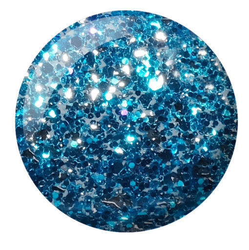 DND Gel Nail Polish Duo - 926 Blue Aura - DND Super Glitter Collection