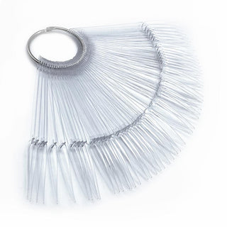 DND Stiletto Nail Tips Set - 50 pcs - Clear