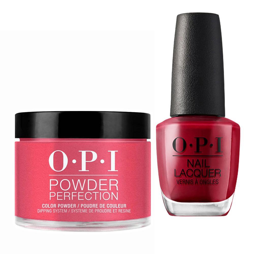 OPI - Dip & Lacquer Combo -  L72 OPI Red