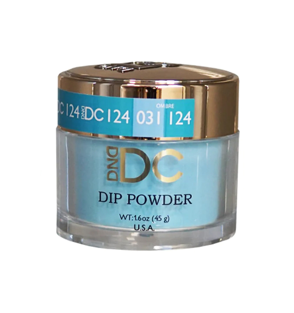 DND DC Acrylic & Dip Powder - DC124 COLUMBIAN BLUE