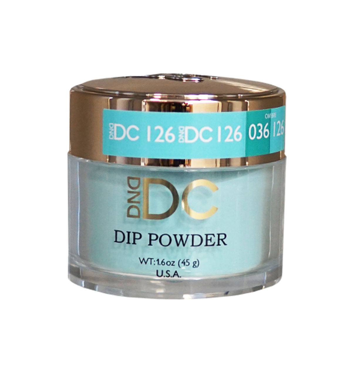 DND DC Acrylic & Dip Powder - DC126 Beautiful Teal