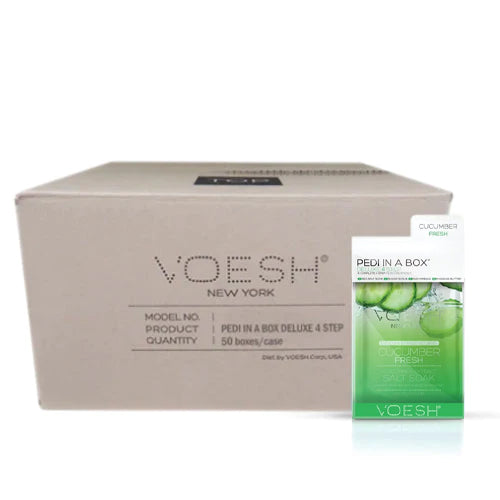 VOESH - CASE OF 50 Pedi a Box (4 Step) - CUCUMBER FRESH