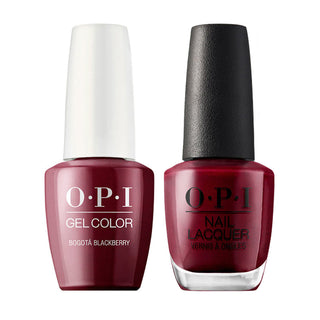 OPI Gel Nail Polish Duo - F52 Bogotá Blackberry - Red Colors
