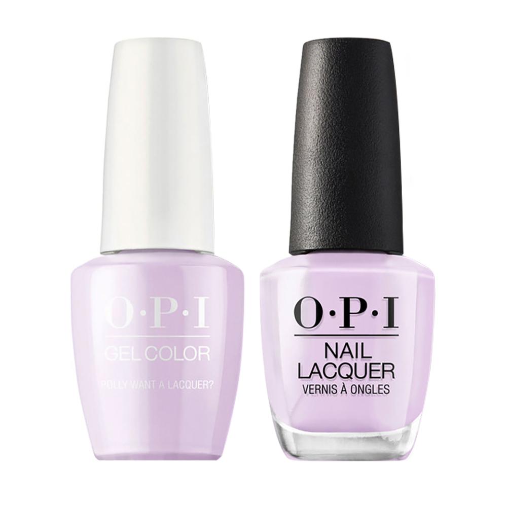 OPI Gel Nail Polish Duo - F83 Polly Want a Lacquer? - Purple Colors