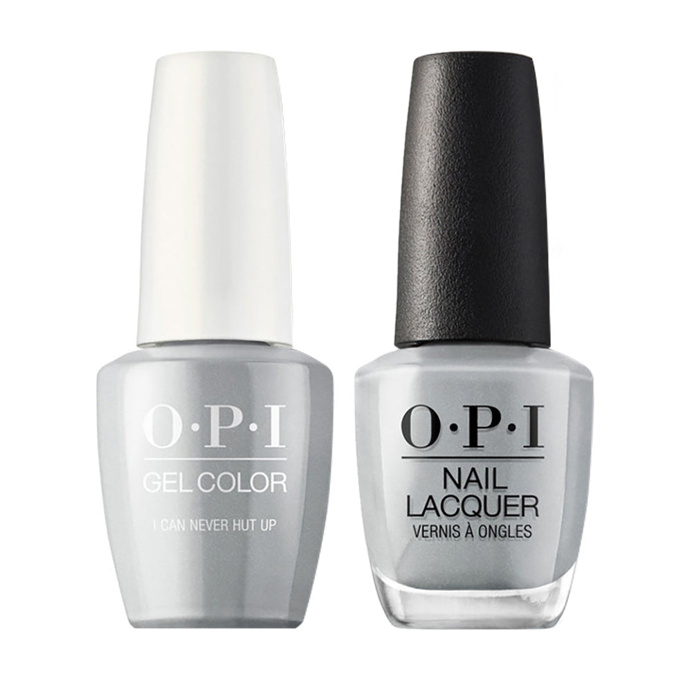 OPI Gel Nail Polish Duo - F86 I Can Never Hut Up - Gray Colors