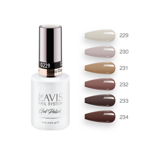 Lavis Gel Fall Winter Set G1 (6 colors) : 229, 230, 231, 232, 233, 234