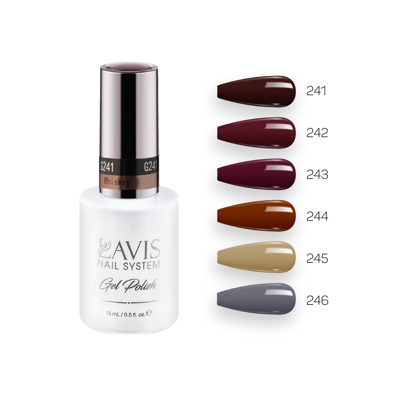 Lavis Gel Fall Winter Set G2 (6 colors) : 241, 242, 243, 244, 245, 246