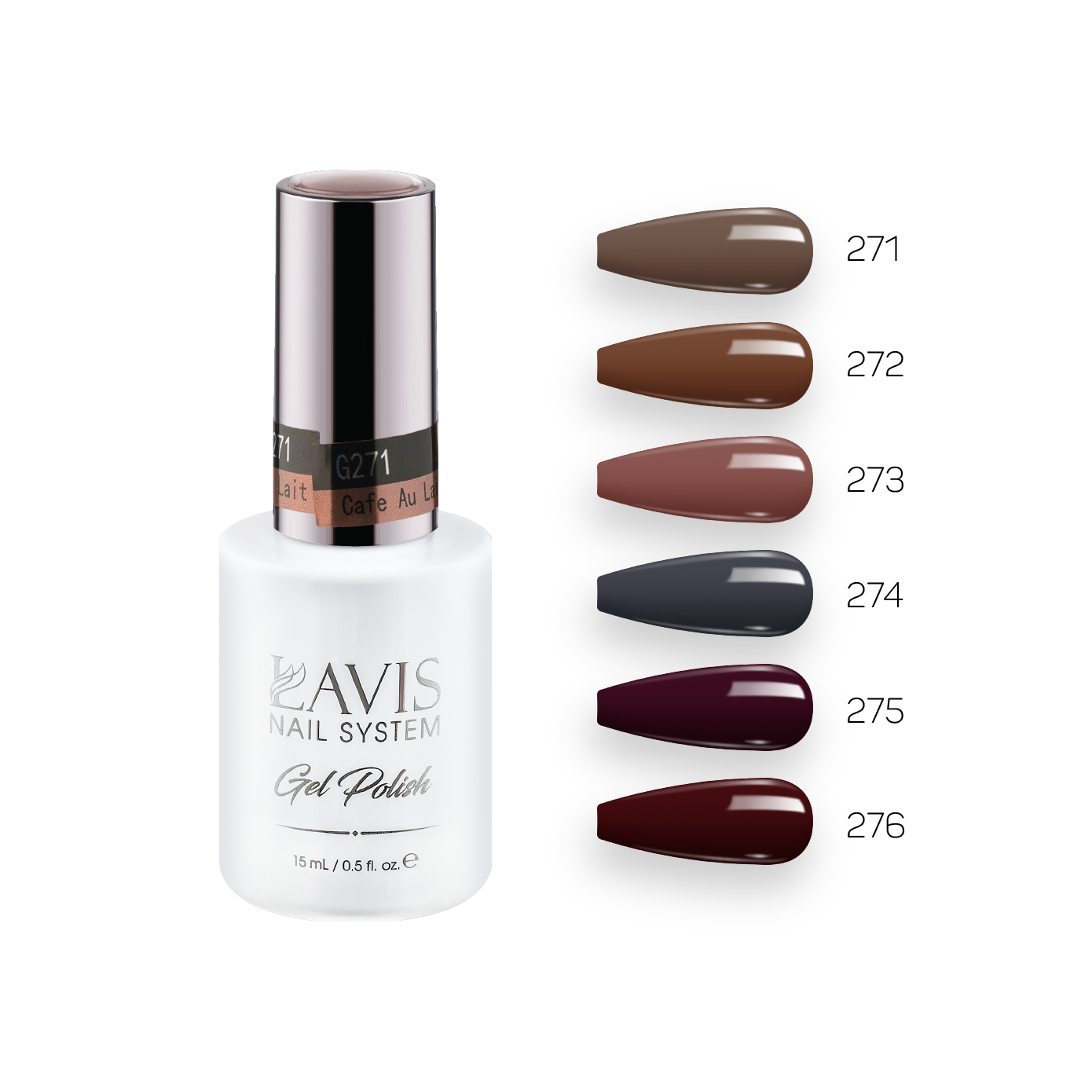 Lavis Gel Fall Winter Set G6 (6 colors) : 271, 272, 273, 274, 275, 275