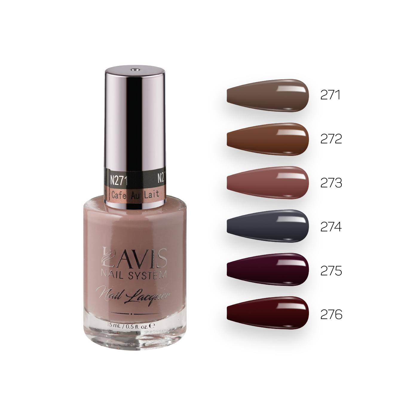 Lavis Healthy Nail Lacquer Fall Winter Set N6 (6 colors) : 271, 272, 278, 274, 275, 278