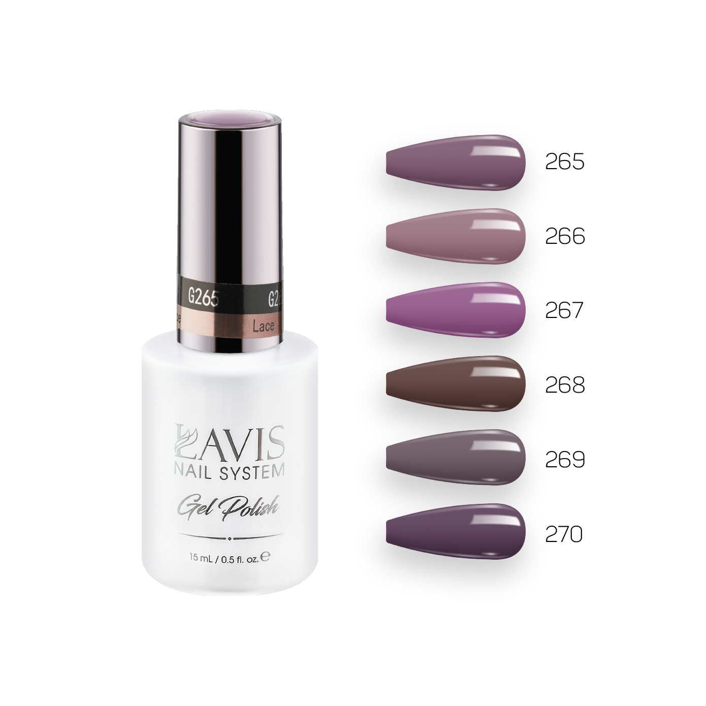 Lavis Gel Fall Winter Set G6 (6 colors) : 265, 266, 267, 268, 269, 270