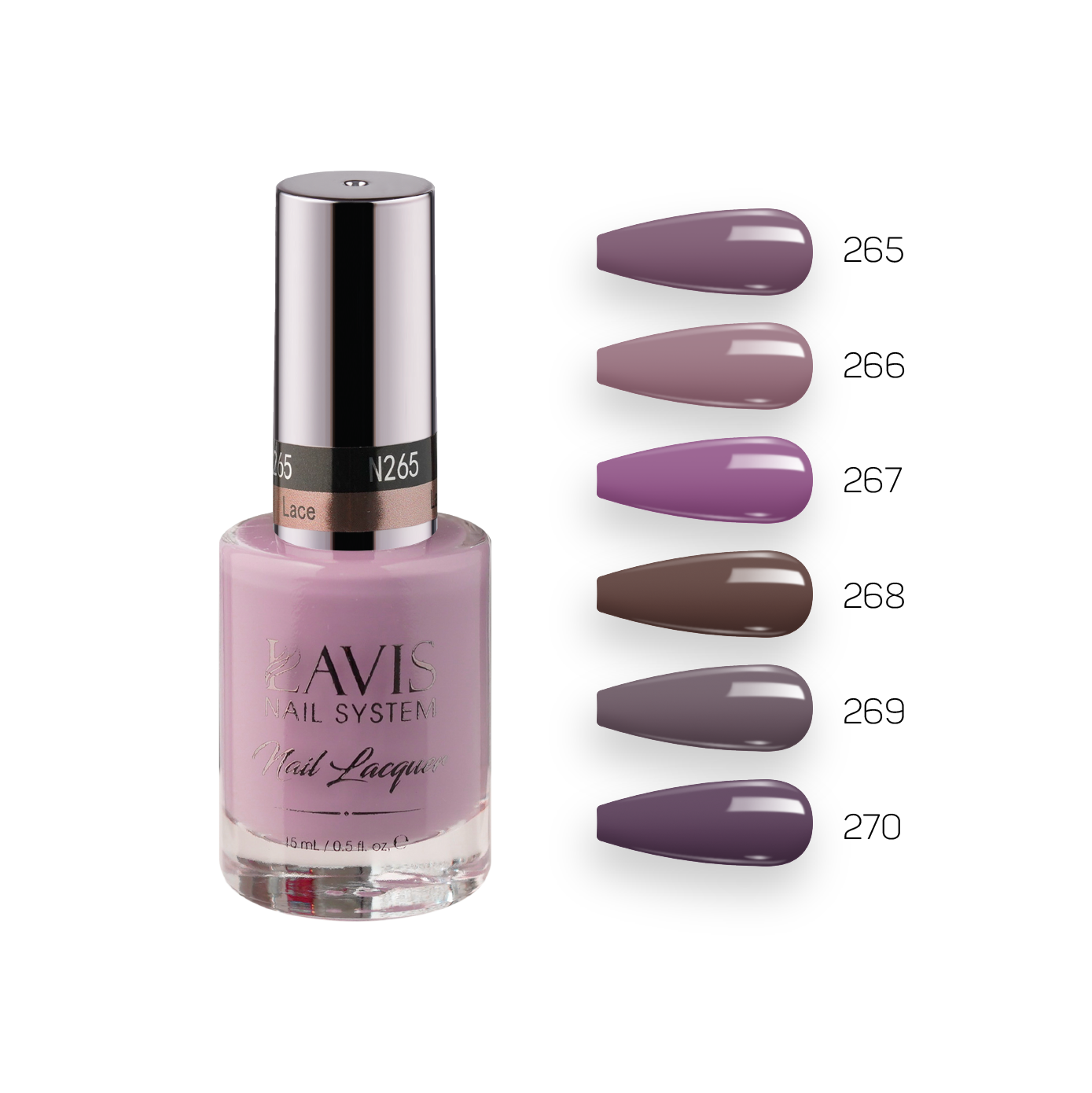 Lavis Healthy Nail Lacquer Fall Winter Set N7 (6 colors) : 265, 266, 267, 268, 269, 270