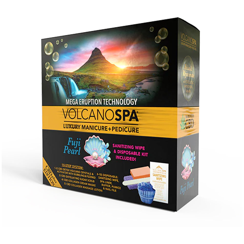 Volcano Spa Fuji Pearl Pedicure Kit - Pedicure Spa Kit (10 step)