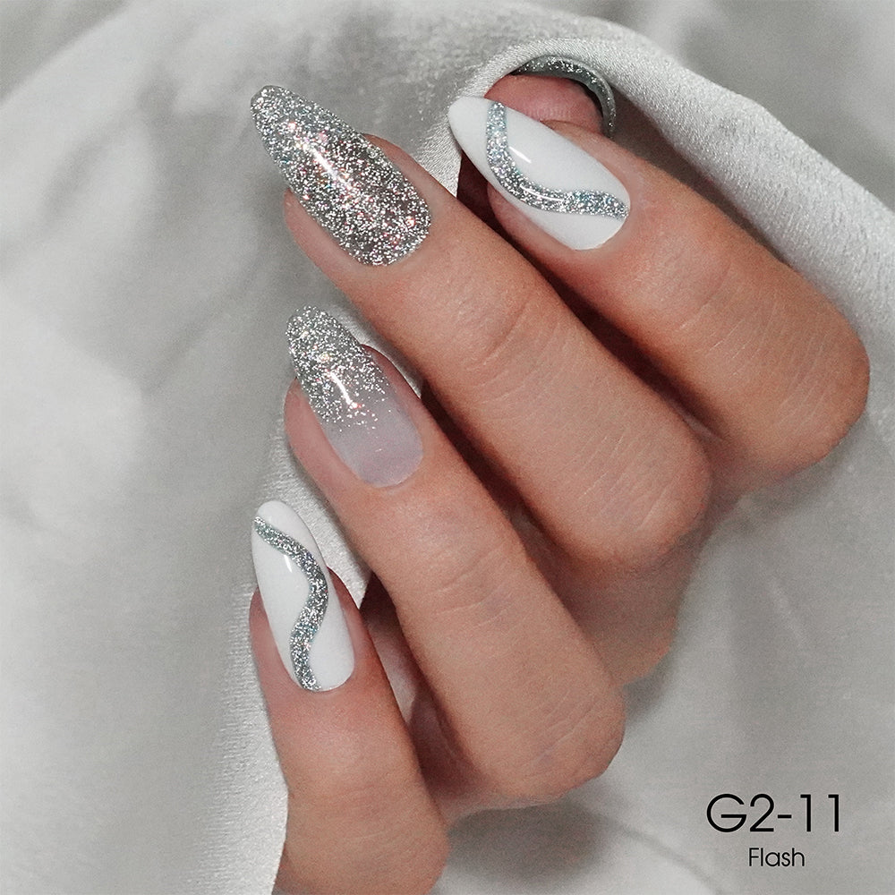 LAVIS Glitter G02 - 11 - Gel Polish 0.5 oz - Pillow Talk Collection