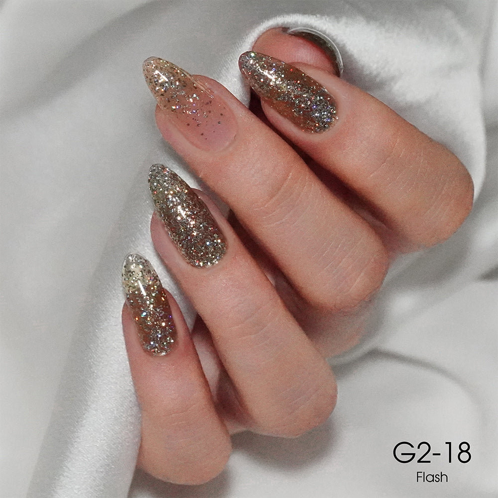 LAVIS Glitter G02 - 18 - Gel Polish 0.5 oz - Pillow Talk Collection