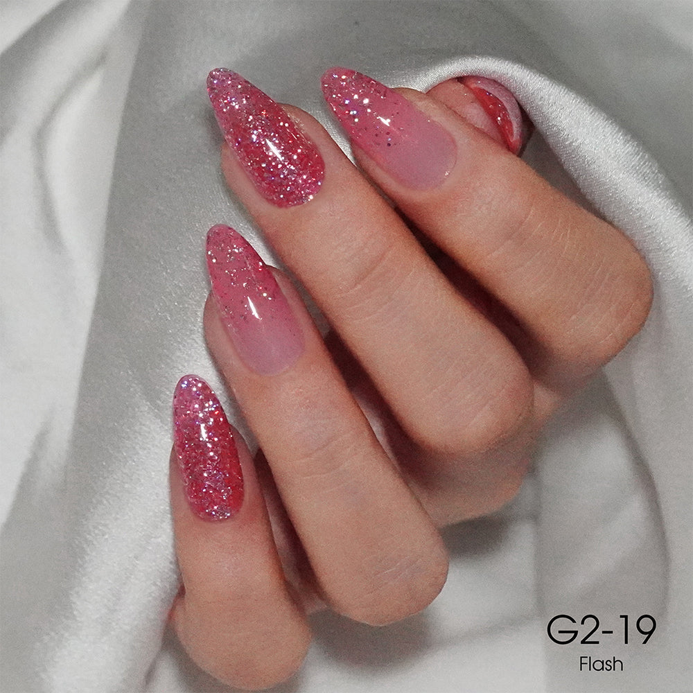 LAVIS Glitter G02 - 19 - Gel Polish 0.5 oz - Pillow Talk Collection