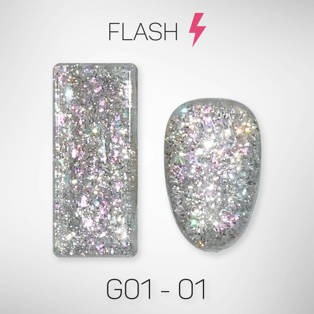 LAVIS Glitter G01 - 01 - Gel Polish 0.5 oz - Galaxy Collection