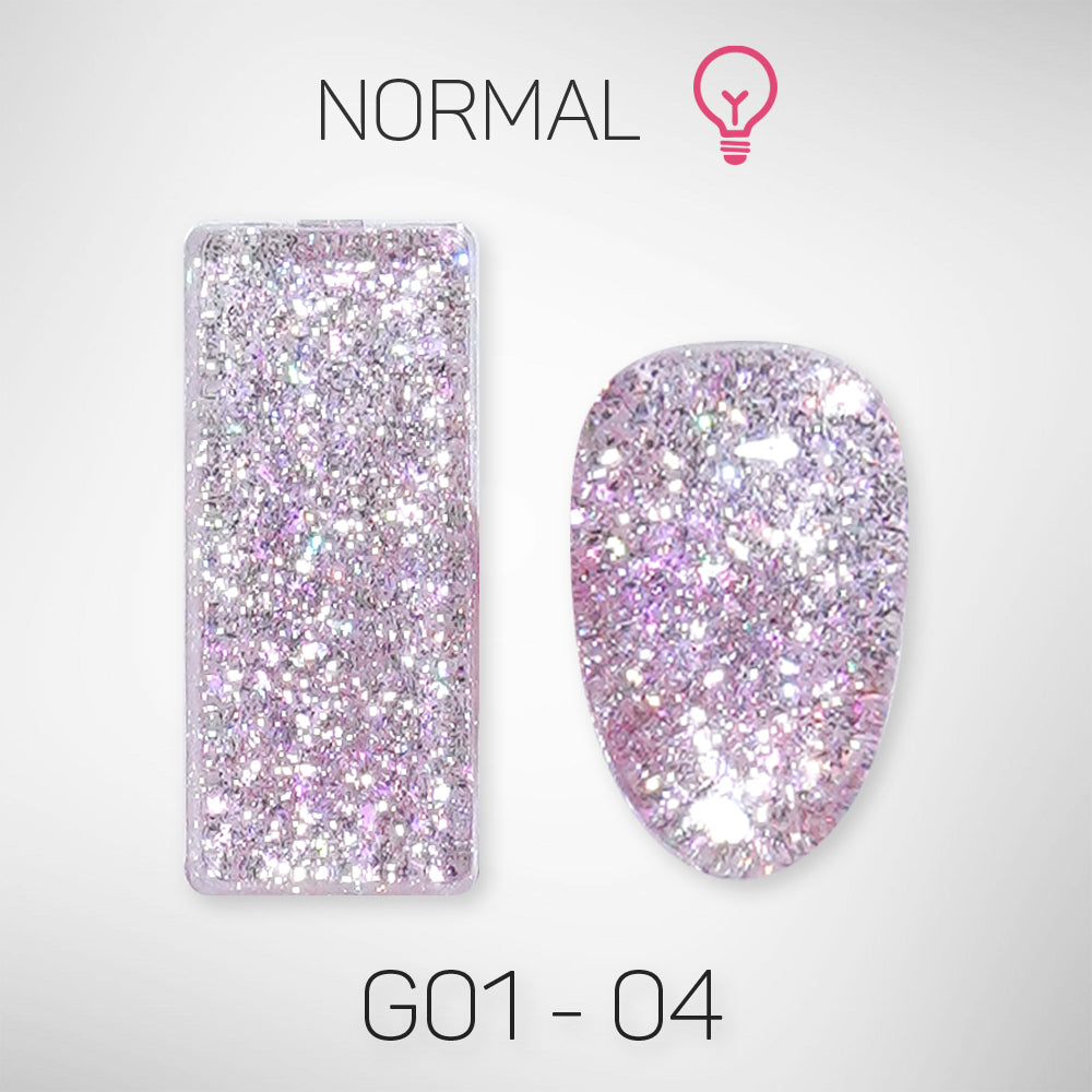 LAVIS Glitter G01 - Gel Polish 0.5oz - Galaxy Collection