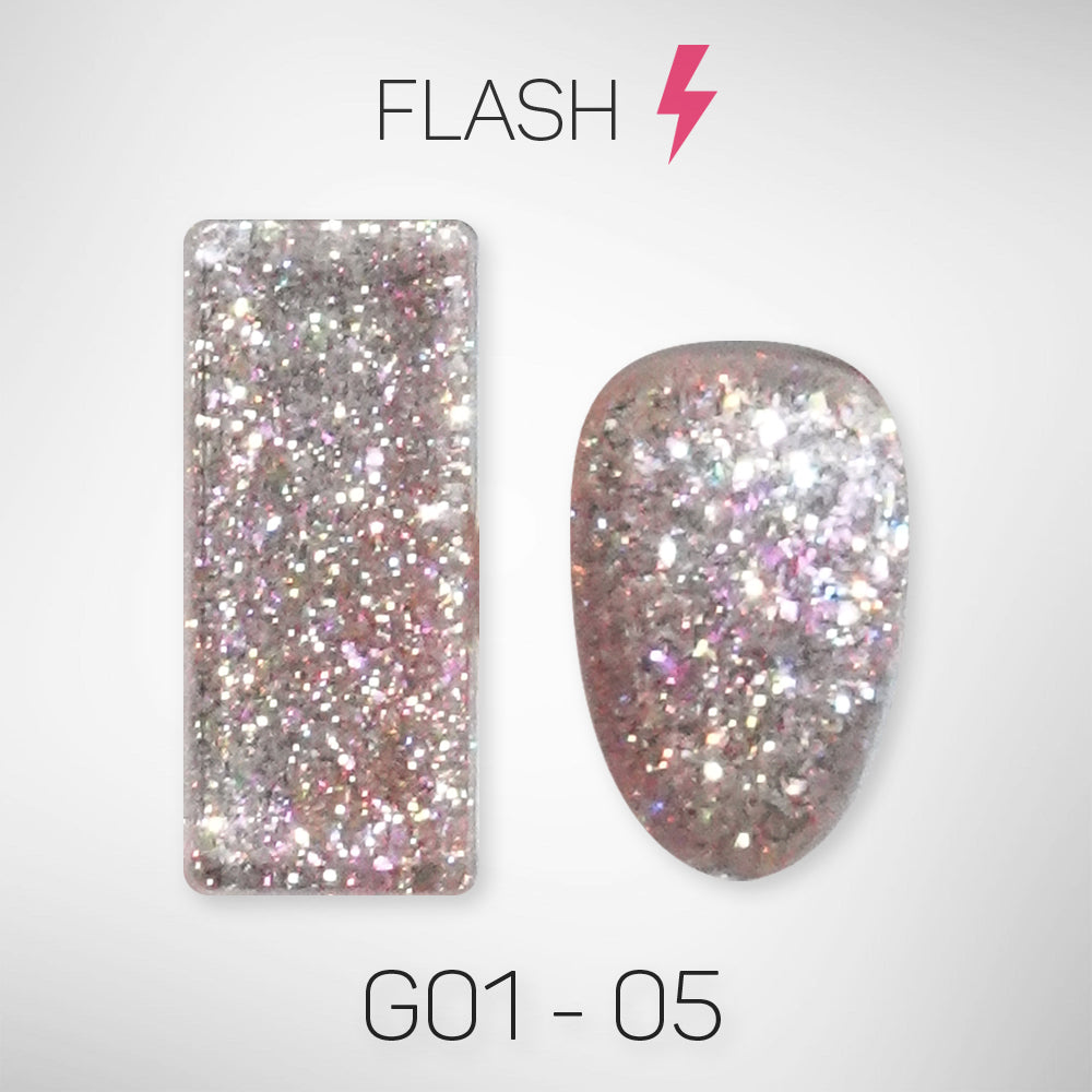 LAVIS Glitter G01 - 05 - Gel Polish 0.5 oz - Galaxy Collection