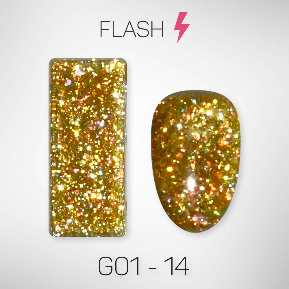 LAVIS Glitter G01 - Gel Polish 0.5oz - Galaxy Collection