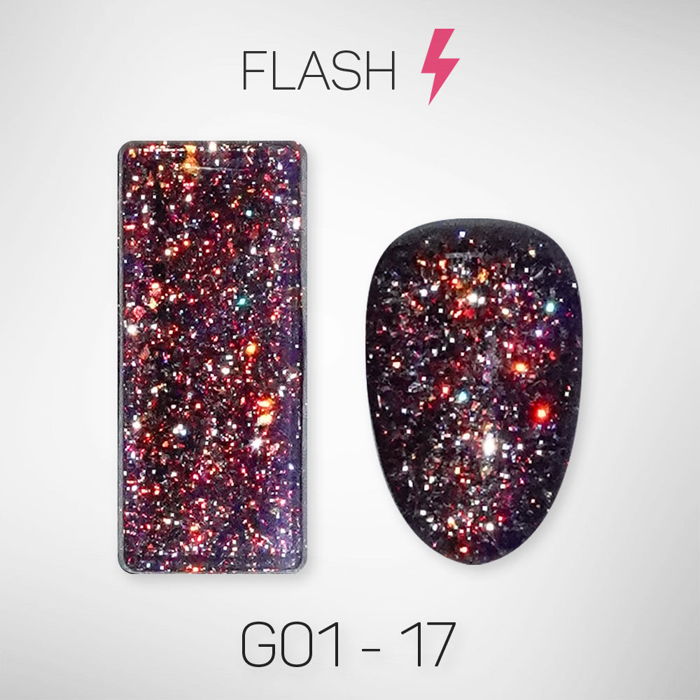 LAVIS Glitter G01 - Gel Polish 0.5oz - Galaxy Collection