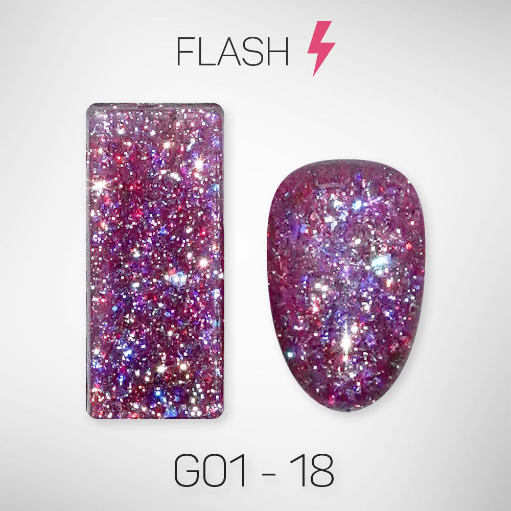 LAVIS Glitter G01 - Gel Polish 0.5oz - Galaxy Collection