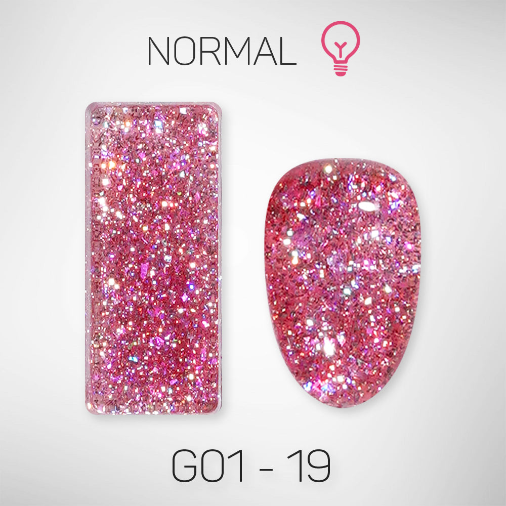 LAVIS Glitter G01 - Gel Polish 0.5oz - Galaxy Collection