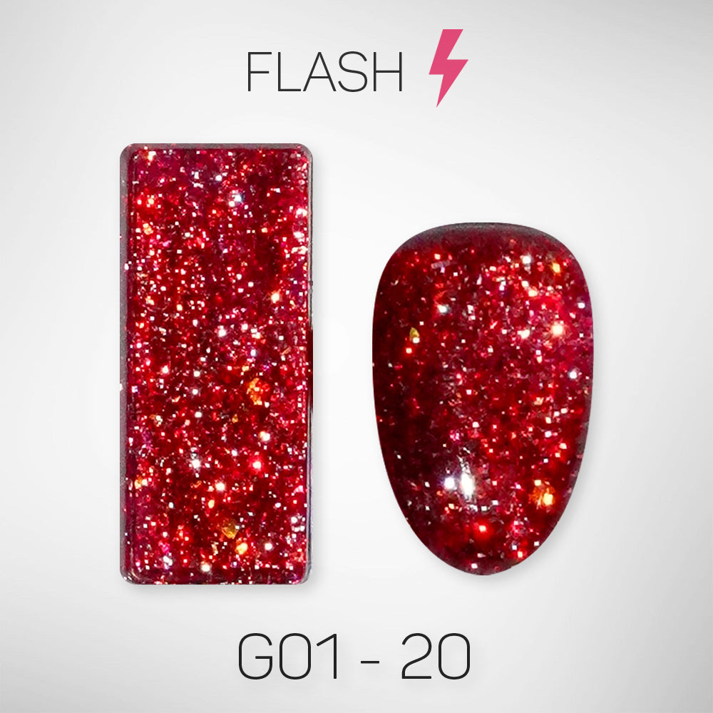 LAVIS Glitter G01 - 20 - Gel Polish 0.5 oz - Galaxy Collection