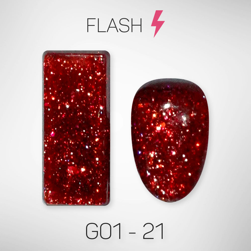 LAVIS Glitter G01 - 21 - Gel Polish 0.5 oz - Galaxy Collection