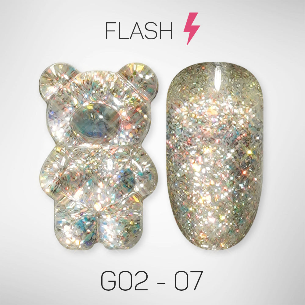 LAVIS Glitter G02 - 07 - Gel Polish 0.5 oz - Pillow Talk Collection