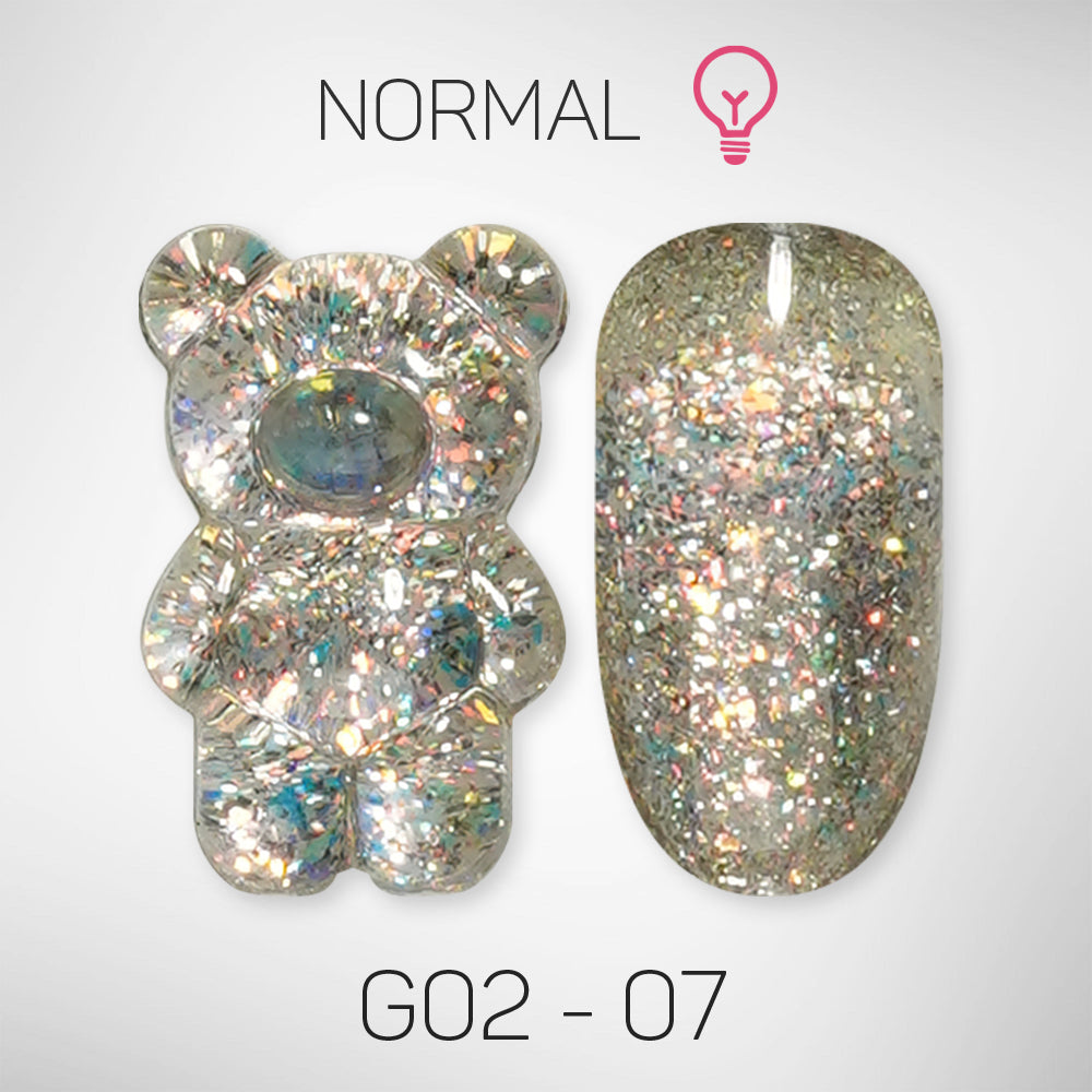 LAVIS Glitter G02 - 07 - Gel Polish 0.5 oz - Pillow Talk Collection