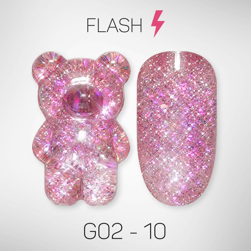 LAVIS Glitter G02 - 10 - Gel Polish 0.5 oz - Pillow Talk Collection