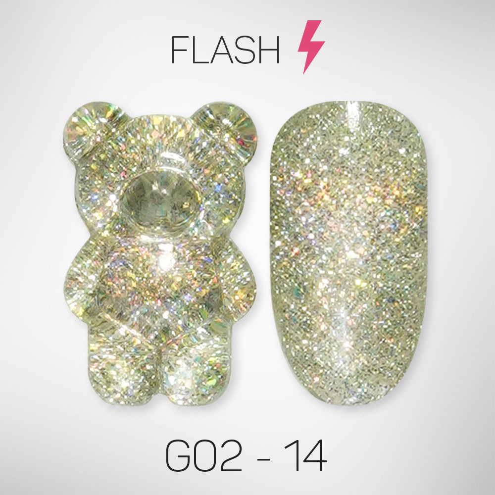 LAVIS Glitter G02 - Gel Polish 0.5 oz - Pillow Talk Collection V2