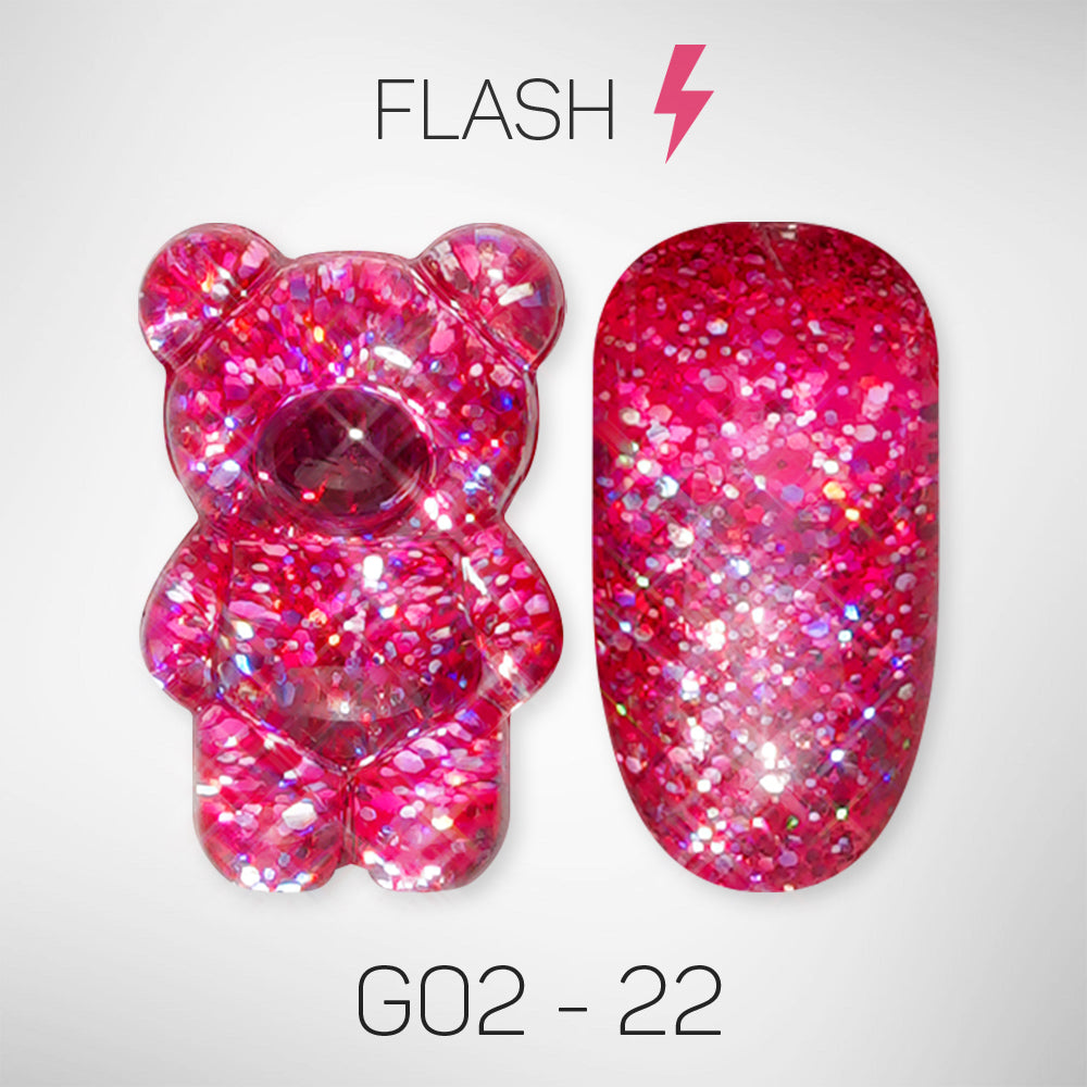 LAVIS Glitter G02 - 22 - Gel Polish 0.5 oz - Pillow Talk Collection