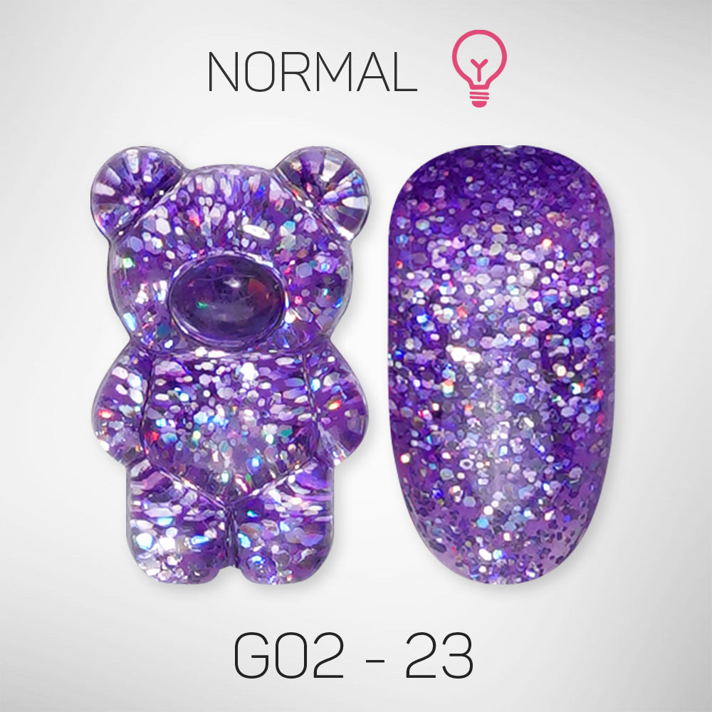 LAVIS Glitter G02 - 23 - Gel Polish 0.5 oz - Pillow Talk Collection