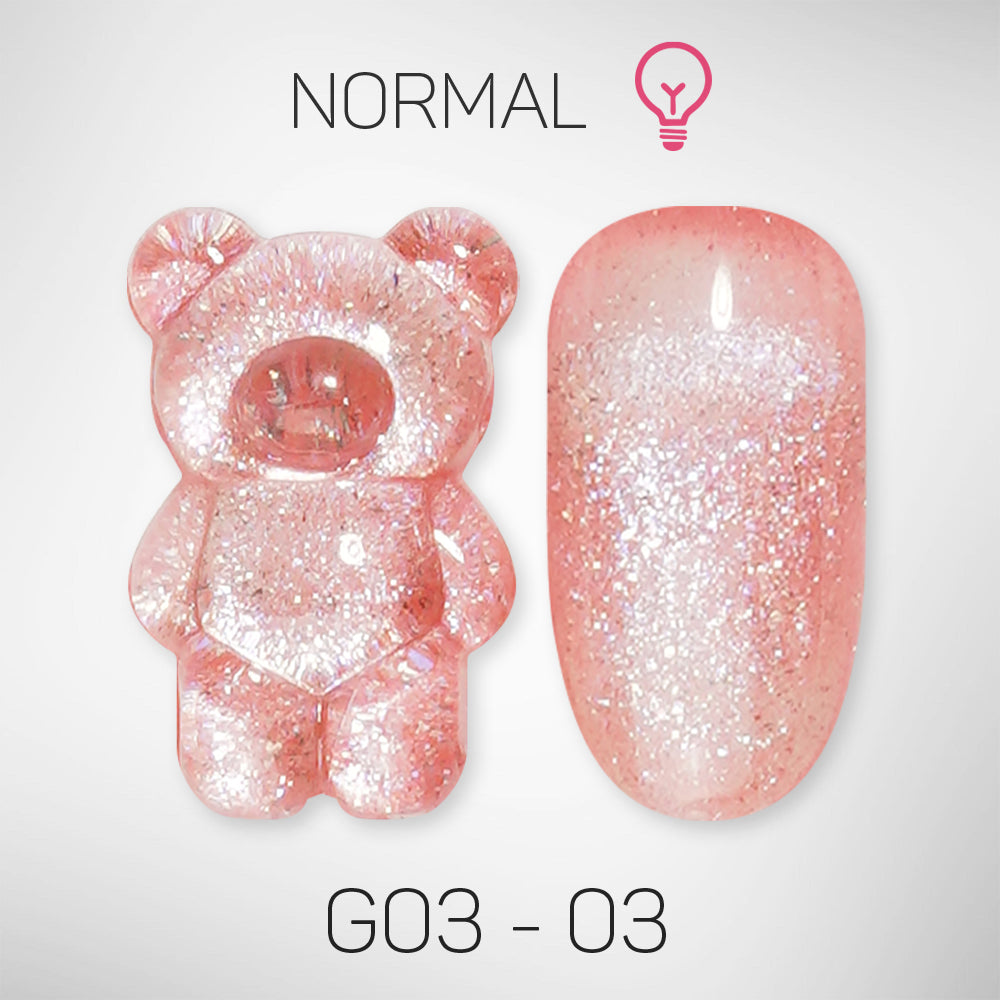 LAVIS Glitter G03 - 03 - Gel Polish 0.5 oz - Barbie Collection