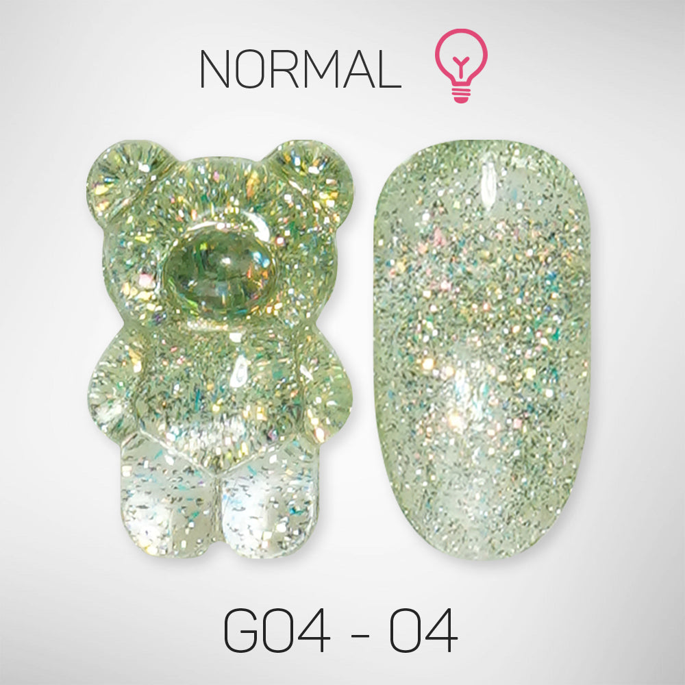 LAVIS Glitter G04 - 04 - Gel Polish 0.5 oz - Couture Collection