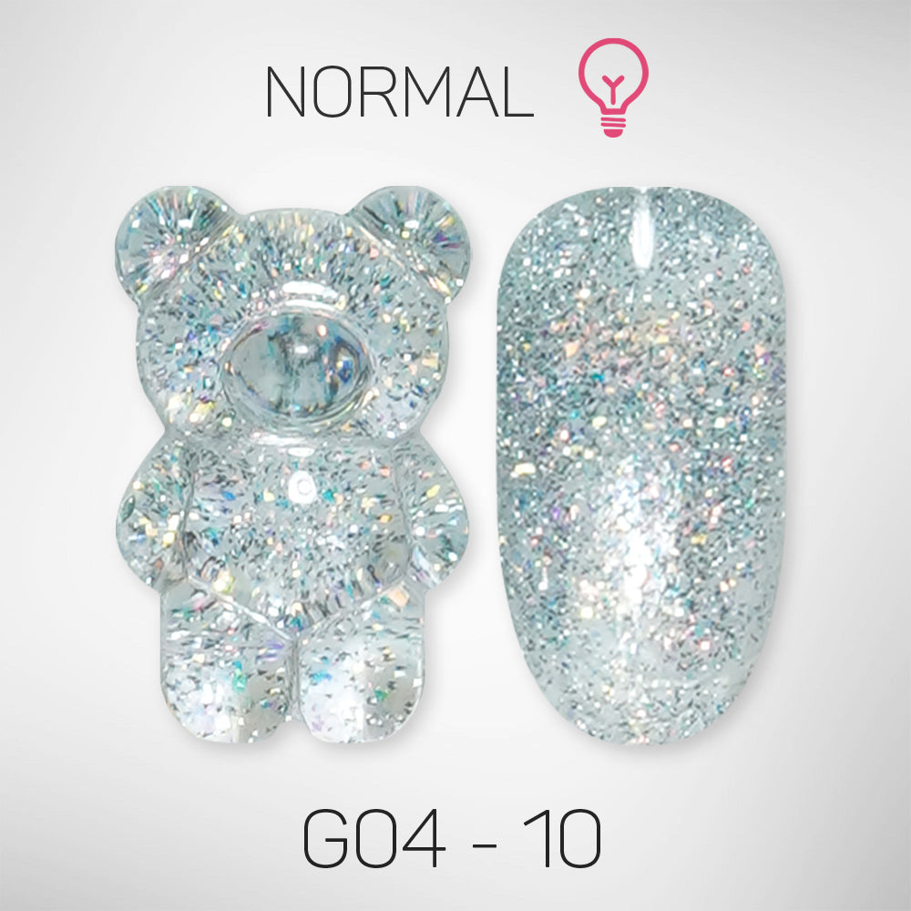 LAVIS Glitter G04 - 10 - Gel Polish 0.5 oz - Couture Collection