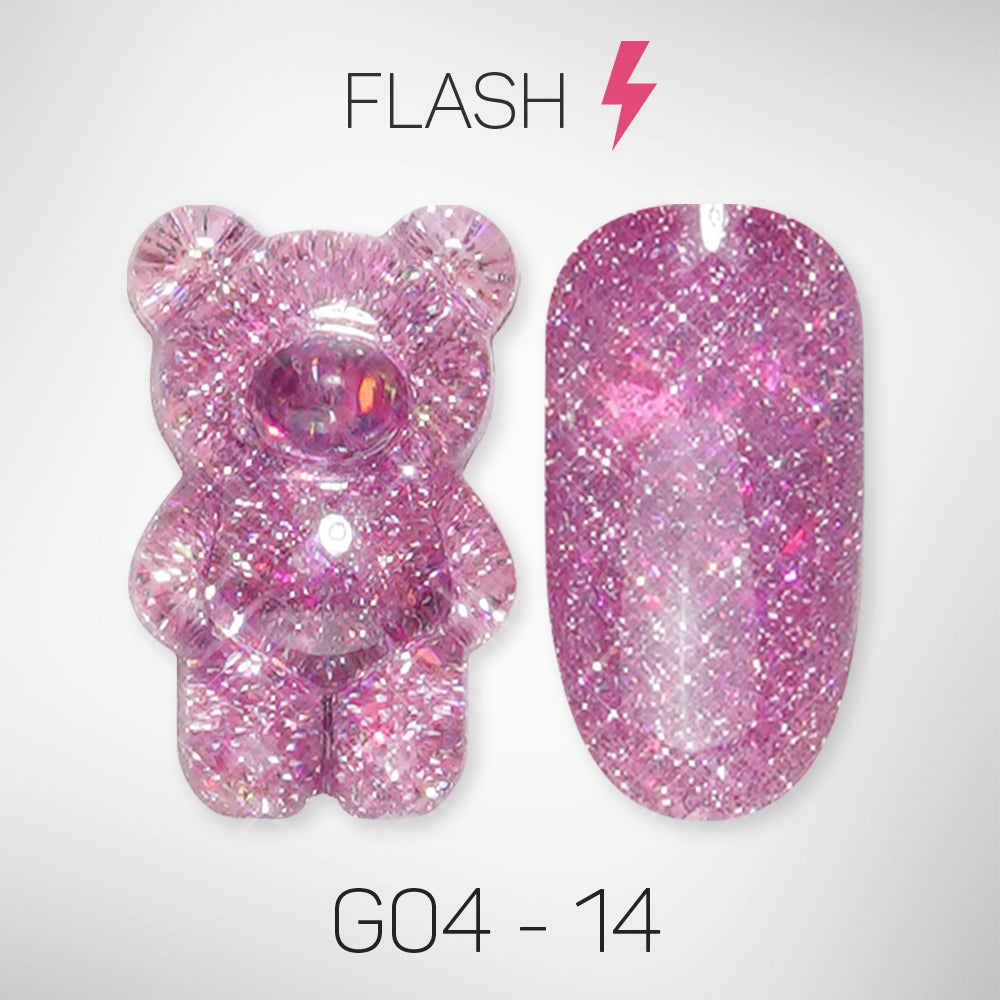 LAVIS Glitter G04 - 14 - Gel Polish 0.5 oz - Couture Collection