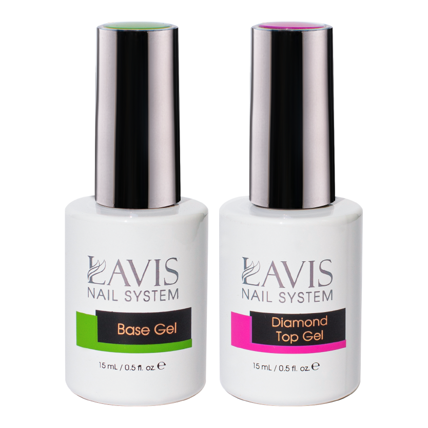 LAVIS Holiday Gift Bundle Set 1: 7 Gel & Lacquer, 1 Base Gel, 1 Top Gel - 109; 111; 112; 121; 118; 114; 110