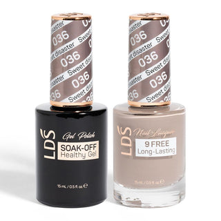 LDS Holiday Gift Bubdle: 4 Gel Polishes, 1 Base Gel, 1 Top Gel - 036, 049, 050, 054