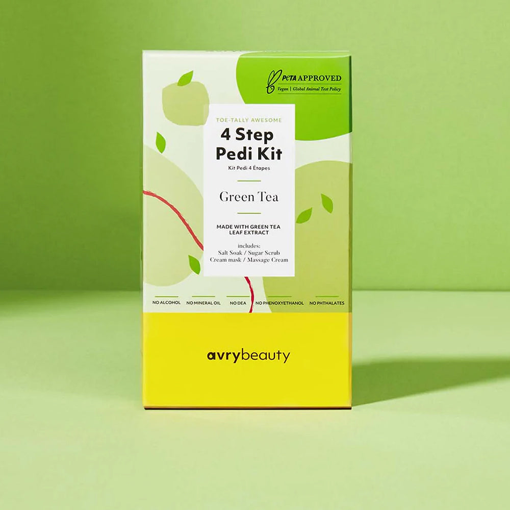 AVRY BEAUTY - 4 Steps Pedi Kit - Green Tea