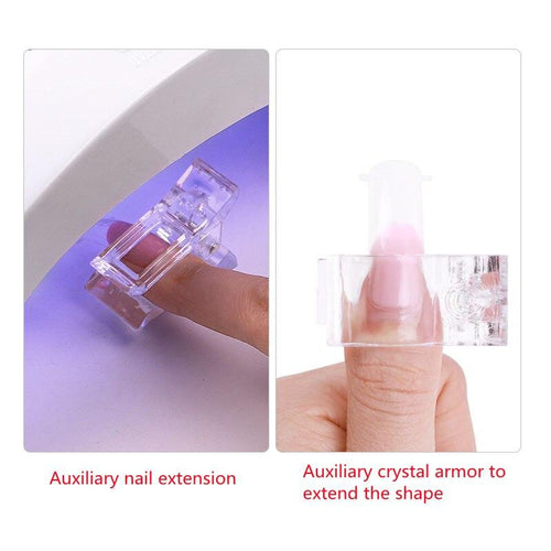 1Pcs Plastic Nails Mold Holder Fashion Extend the Glue Shaping Clip All for Manicure Design